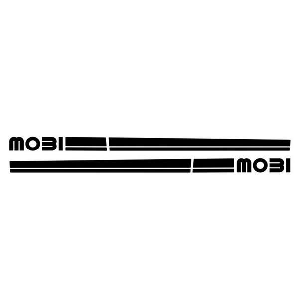 Faixa Lateral Fiat Mobi Adesivo Decorativo Preto - SPORTINOX Imagem de Faixa Lateral Fiat Mobi Adesivo Decorativo Preto