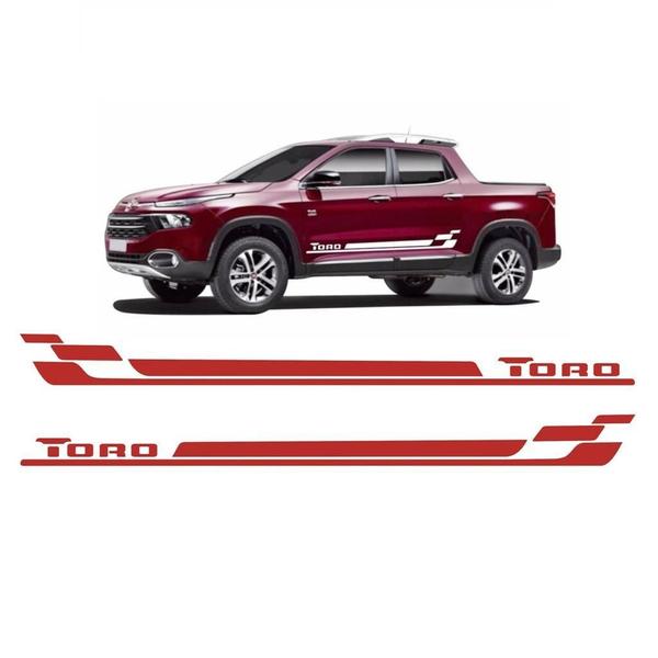 Faixa Lateral Fiat Toro Ft2 Adesivo Freedom Colante - Srt Wolf 1 Imagem de Faixa Lateral Fiat Toro Ft2 Adesivo Freedom Colante