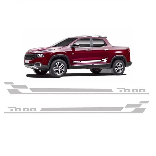 Imagem de Faixa Lateral Fiat Toro Ft2 Adesivo Freedom Colante