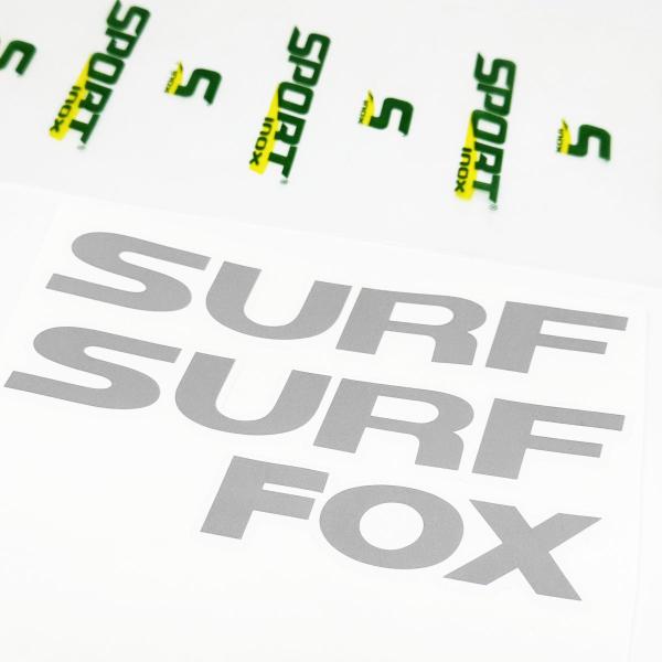 Imagem de Faixa Lateral Fox Surf 2012/ Adesivo Cinza Claro - Genérico