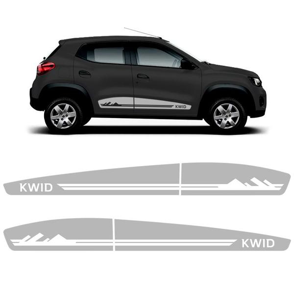 Imagem de Faixa Lateral Kwid Montanhas Adesivo Modelo Decorativo