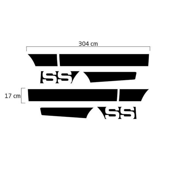 Imagem de Faixa Lateral Opala SS 1980/1986 Adesivo Modelo Original