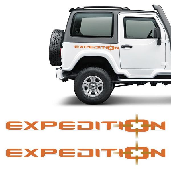 Imagem de Faixa Lateral Troller Expedition T4 Laranja Modelo Original