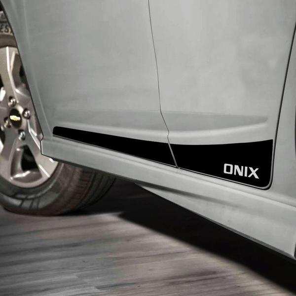 Imagem de Faixa Onix Hacth/Sedan 2012/2019 Adesivo Lateral/Capô Preto