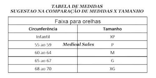 Imagem de Faixa Para Otoplastia Cinta Para Orelhas Malha Cirúrgica Z09