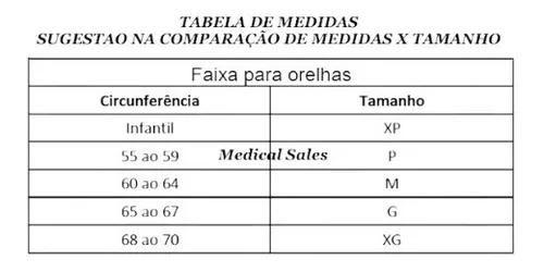 Imagem de Faixa Para Otoplastia Cinta Para Orelhas Malha Cirúrgica Z09