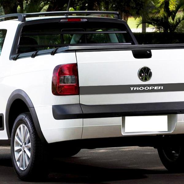Faixa Saveiro Trooper 2014 Até 2018 Adesivo Tampa Traseira - SPORTINOX Imagem de Faixa Saveiro Trooper 2014 Até 2018 Adesivo Tampa Traseira