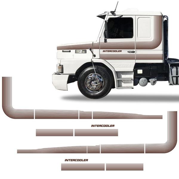 Faixa Scania 112 113 1986/1991 Intercooler Adesivo Lateral - SPORTINOX Imagem de Faixa Scania 112 113 1986/1991 Intercooler Adesivo Lateral