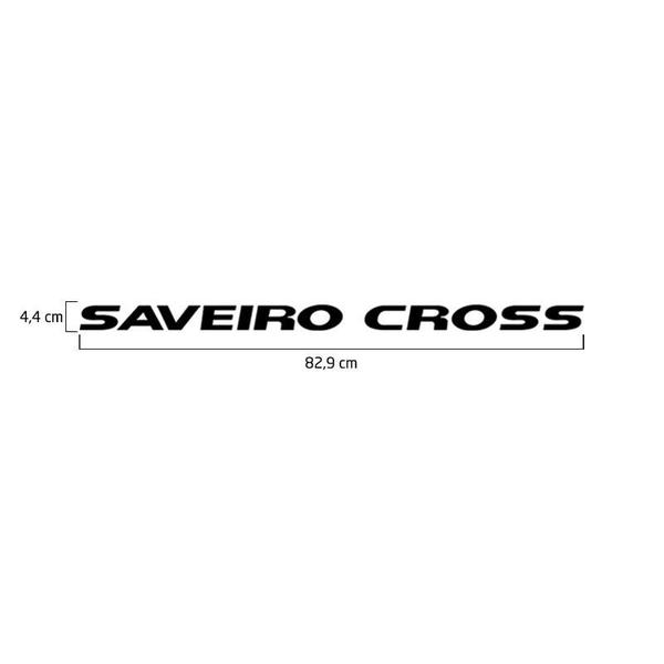 Faixa Tampa Traseira Saveiro Cross 2011, 2012 e 2013 Adesivo Preto - SPORTINOX Imagem de Faixa Tampa Traseira Saveiro Cross 2011, 2012 e 2013 Adesivo Preto