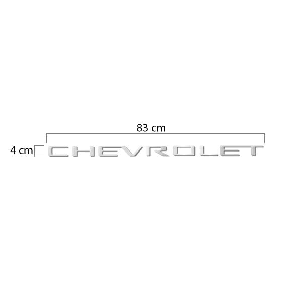 Imagem de Faixa Traseira Chevrolet Montana 2022 2023 Adesivo Cromado