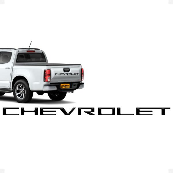 Faixa Traseira Chevrolet S10 2025 Adesivo Resinado Preto - SPORTINOX Imagem de Faixa Traseira Chevrolet S10 2025 Adesivo Resinado Preto