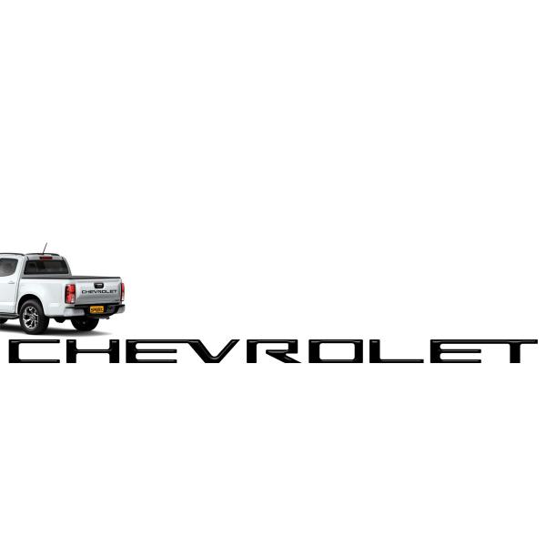 Faixa Traseira Chevrolet S10 2025 Adesivo Resinado Preto - SPORTINOX Imagem de Faixa Traseira Chevrolet S10 2025 Adesivo Resinado Preto