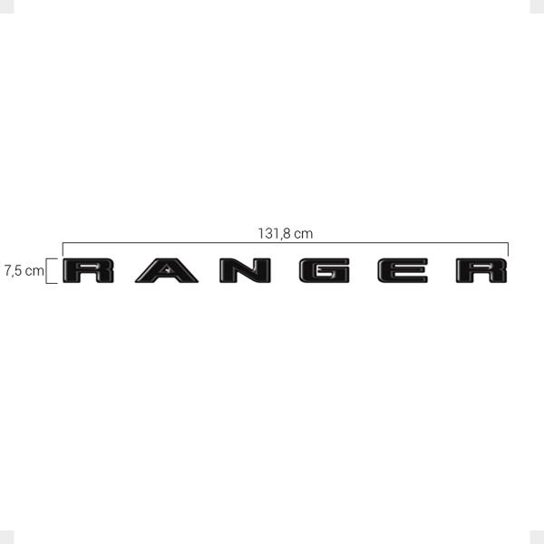 Faixa Traseira Compatível Ranger 2020/ Adesivo Alto-Relevo - SPORTINOX Imagem de Faixa Traseira Compatível Ranger 2020/ Adesivo Alto-Relevo