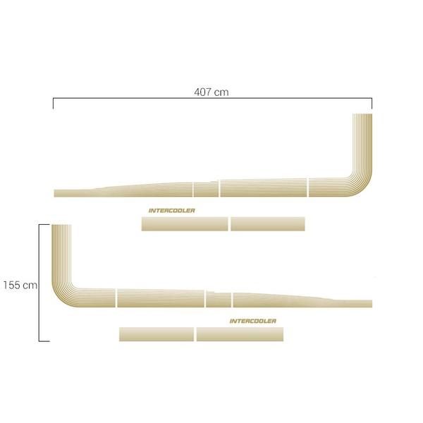 Imagem de Faixas Scania 112 113 1986/1991 Intercooler Adesivo Dourado