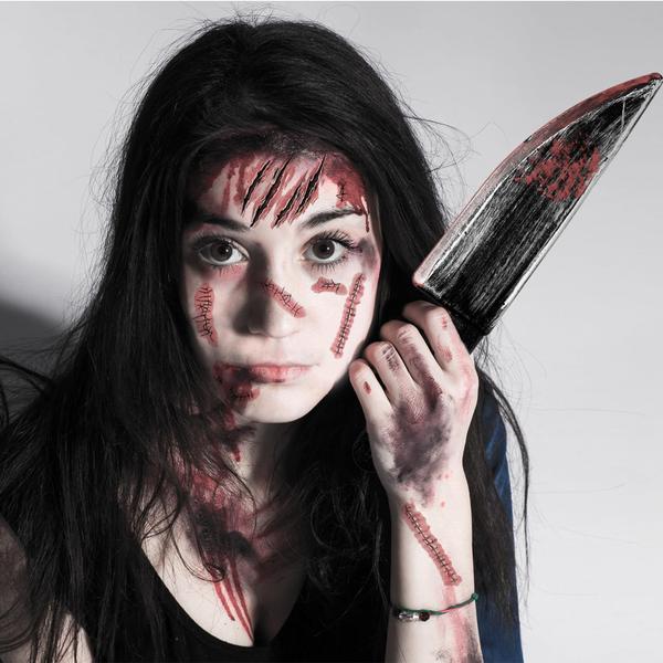 Imagem de Fake Knife Btanadi Fake Blood Props Halloween Cosplay