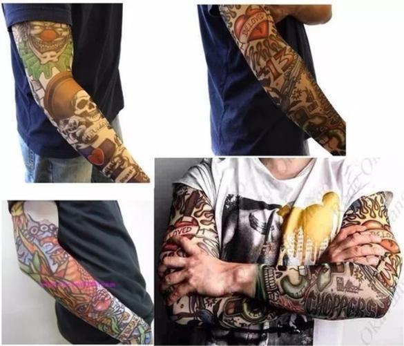 Imagem de Fake Tattoo Tatuagem Falsa Segunda Pele Sleeve Manga