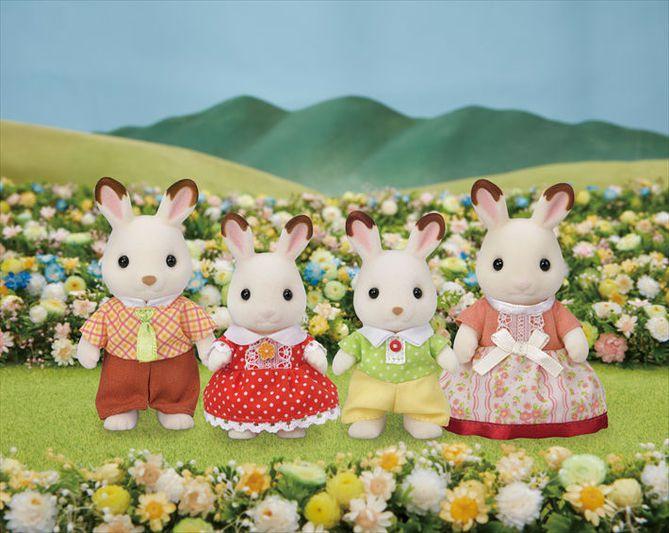 Imagem de Família dos Coelhos Chocolate Sylvanian Families Epoch