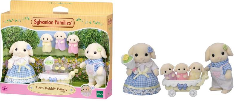 Imagem de Família dos Coelhos Floral Sylvanian Families Epoch 