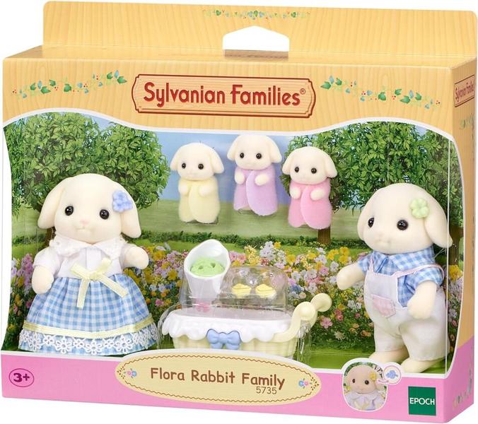 Imagem de Família dos Coelhos Floral Sylvanian Families Epoch 