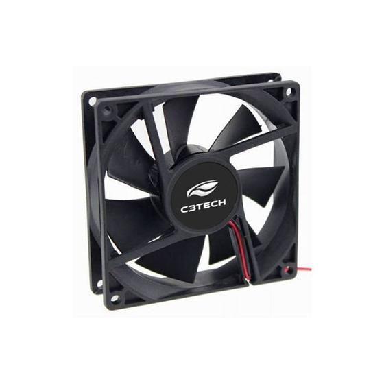 Imagem de Fan Cooler 120mm Ventoinha Pc 12cm Preto Sem Led Full Black