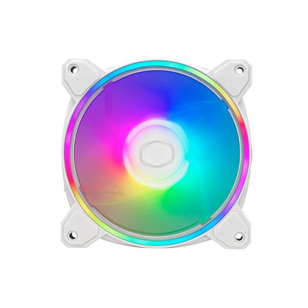 Imagem de Fan/cooler Para Gabinete Masterfan Mf120 Halo 2 Rgb 120mm - Branco - Mfl-b2dw-21np2-r2