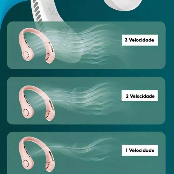 Fan de Pescoço Silencioso Potente com Design Moderno para Entrega Rápida e Conforto Imediato - Zonne Imagem de Fan de Pescoço Silencioso Potente com Design Moderno para Entrega Rápida e Conforto Imediato