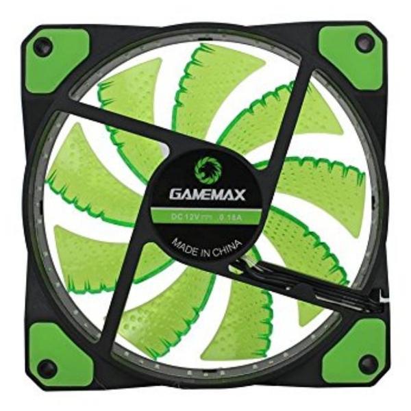 Imagem de Fan Gamemax para PC Gamer GF12G 12CM Verde 32 LED