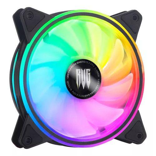 Imagem de Fan Led Rgb 120mm Ventoinha Gabinete Cpu Gamer Pc vr-331