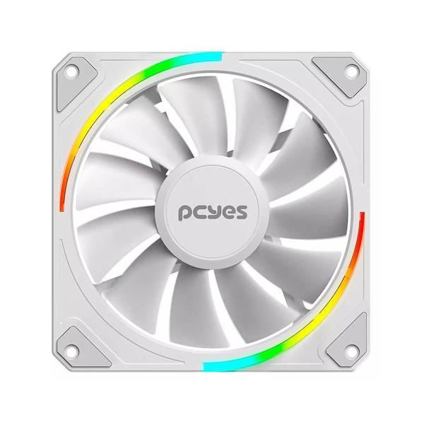 Imagem de Fan Pcyes Para Gabinete Sangue Frio 3 Argb White Ghost 120Mm