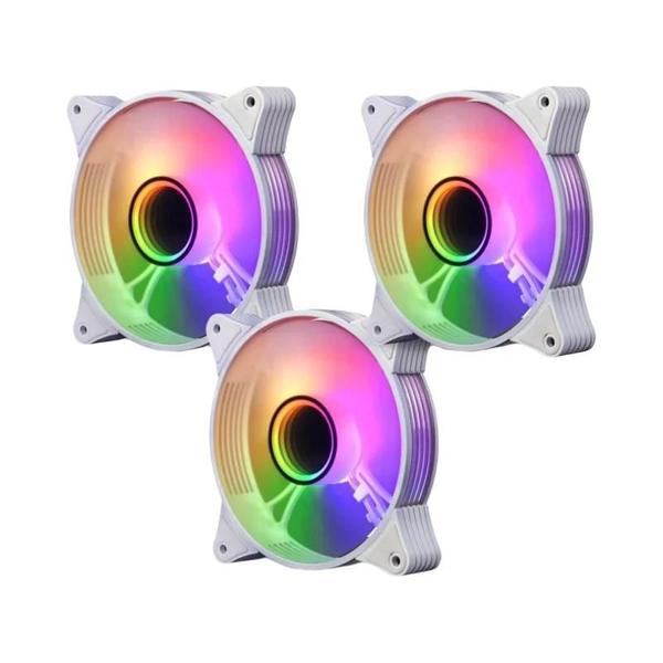 Imagem de Fan RGB Aigo AR12 PRO 120mm PWM - Iluminação ARGB para Gabinete de PC Gamer