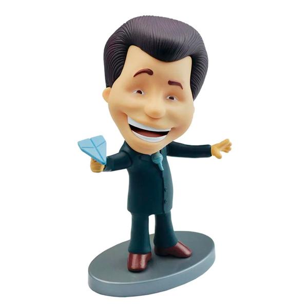 Imagem de Fandom Box Silvio Santos Com Aviãozinho Miniatura Decorativo Articulado Em Vinil Colecionavel - Lider Brinquedos