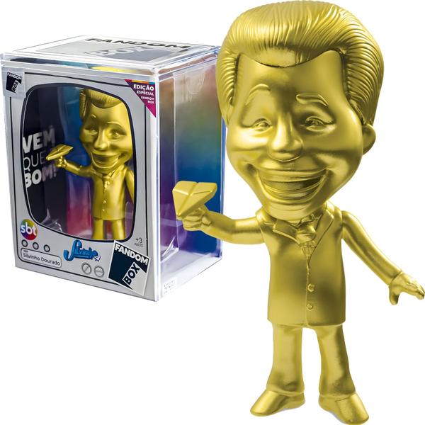 Imagem de Fandom Box Silvio Santos Dourado Com Aviãozinho Edição Especial Em Vinil Colecionavel - Lider Brinquedos