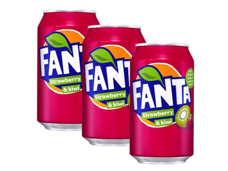 Imagem de Fanta Strawberry Kiwi 330ml Refrigerante Importado - 3unid