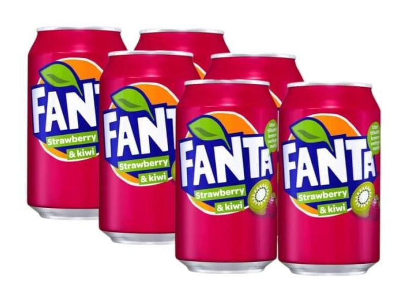 Imagem de Fanta Strawberry Kiwi 330ml Refrigerante Importado - 6unid