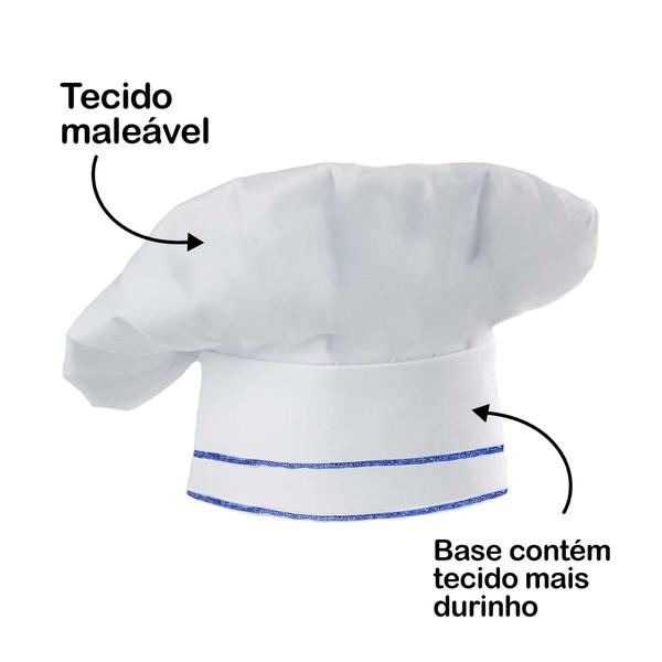 Imagem de Fantasia Adulto Chef de Cozinha Masculina Com Chapéu