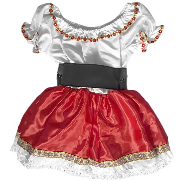 Imagem de Fantasia Alemã Infantil Vestido Frida com Cinto