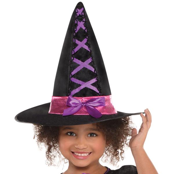 Imagem de Fantasia Amscan Light-Up Sparkle Witch Girls 3-4T com vestido