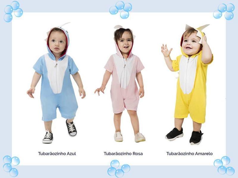 Imagem de Fantasia Baby Shark Tubarãozinho Infantil Baby