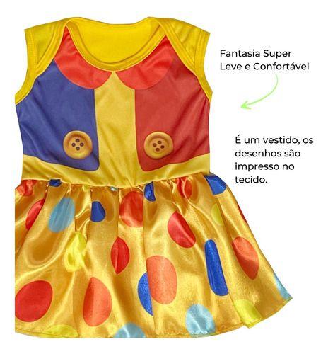 Imagem de Fantasia Bebê Palhacinha Carnaval Mêsversário Festa