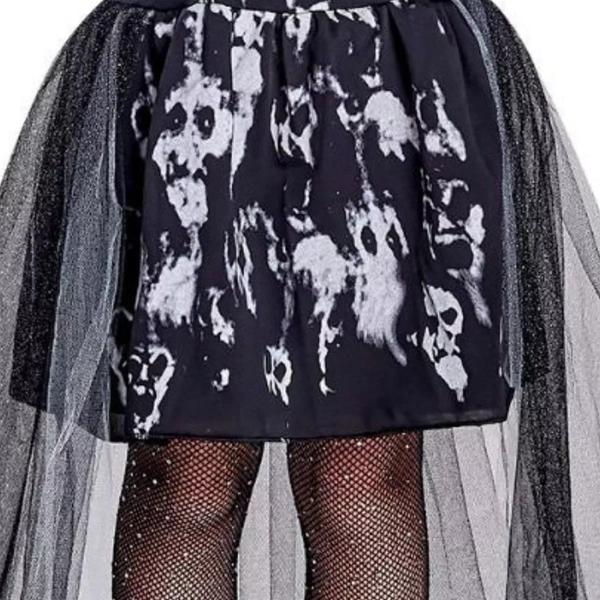 Imagem de Fantasia Bruxa Fantasma Halloween Infantil Vestido com Tule Anjo Fantasias 355