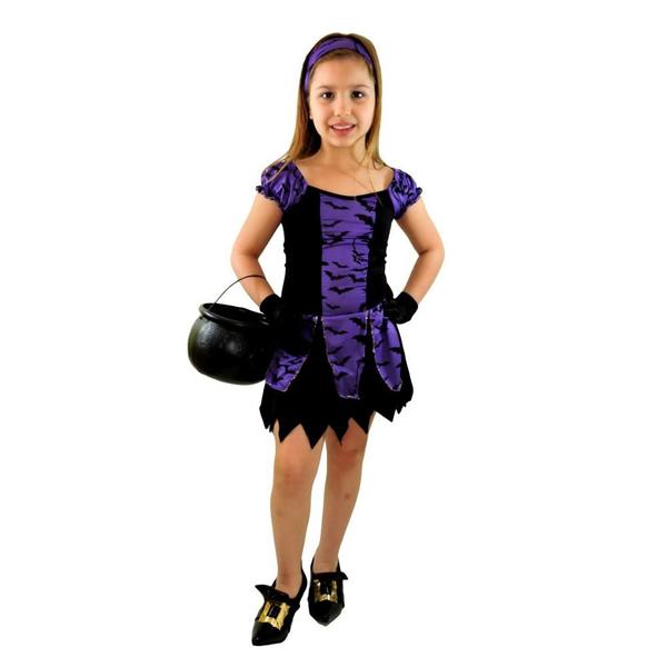 Imagem de Fantasia Bruxinha Bel Halloween Infantil Feminino