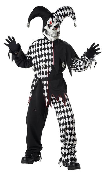 Imagem de Fantasia California Costumes Kid's Dark Jester, tamanho grande (10-12)