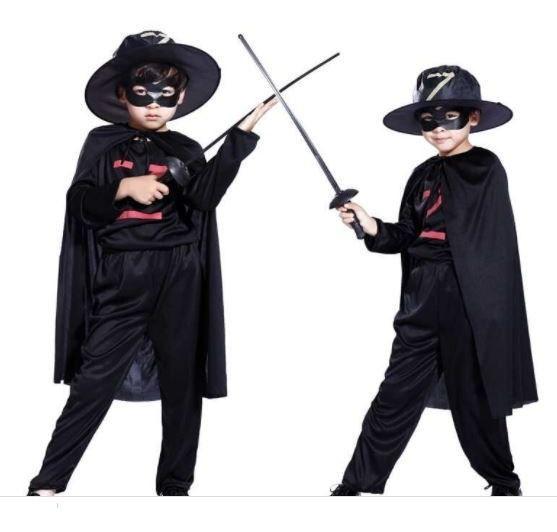 Fantasia Capa Zorro Infantil Vampiro Bruxo Ou Bruxa - IndiaChina Imagem de Fantasia Capa Zorro Infantil Vampiro Bruxo Ou Bruxa