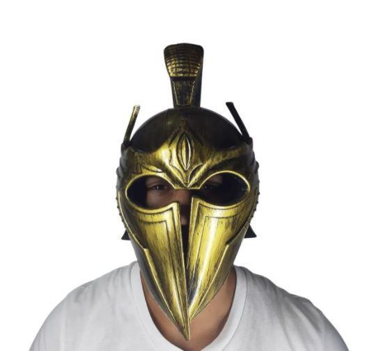 Imagem de Fantasia Capacete Gladiador romano dourado