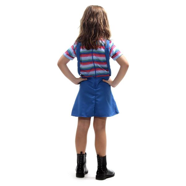 Imagem de Fantasia Chucky Boneco Assassino Feminino Vestido Infantil - Halloween