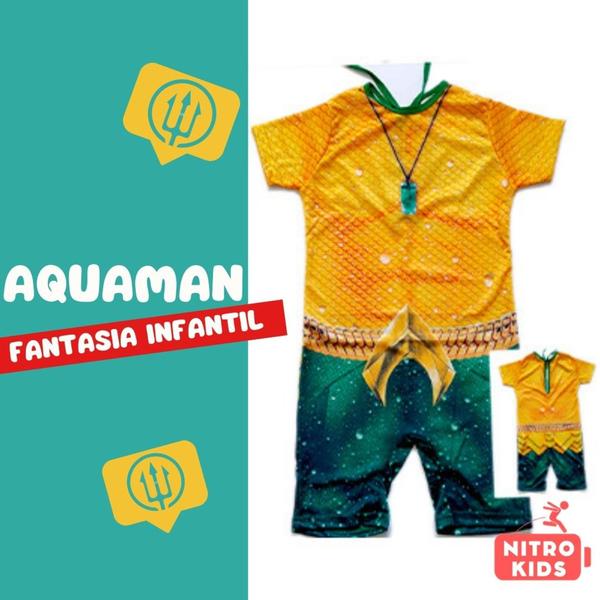 Imagem de Fantasia Curta sem Enchimento do Aquaman