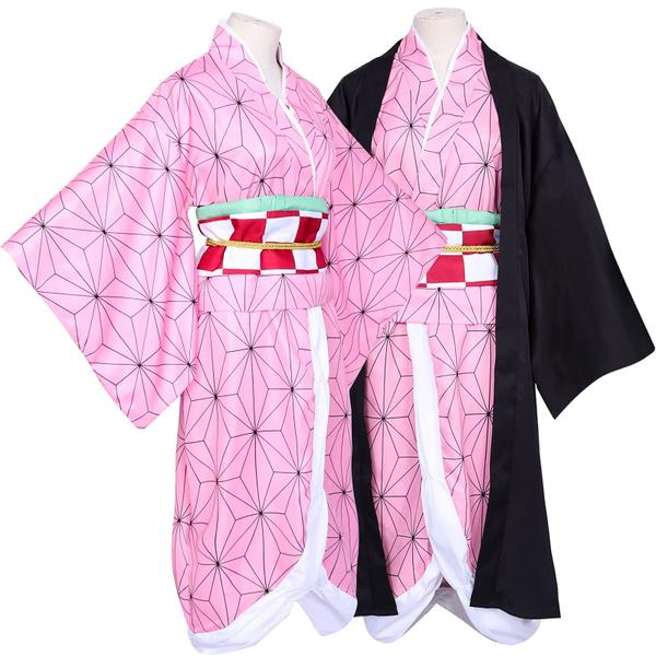 Imagem de Fantasia de cosplay Amycute Nezuko Kimono para Halloween - 150cm