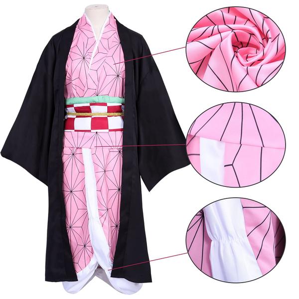 Imagem de Fantasia de cosplay Amycute Nezuko Kimono para Halloween - 150cm