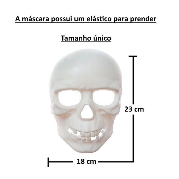 Fantasia de Criança Caveira Esqueleto + Acessórios Halloween - Toy Master Imagem de Fantasia de Criança Caveira Esqueleto + Acessórios Halloween