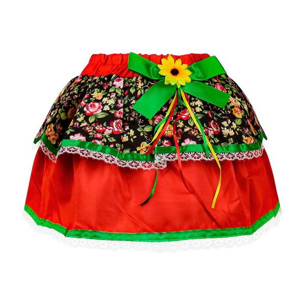 Fantasia de Festa Junina Menina Infantil Saia Com Babado - Fantasias Carol LIE Imagem de Fantasia de Festa Junina Menina Infantil Saia Com Babado